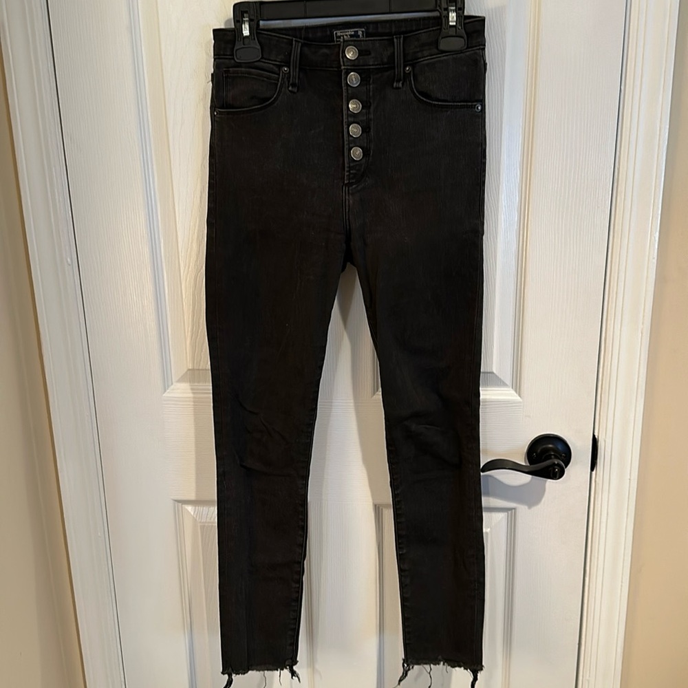 High rise super skinny ankle Abercrombie jeans